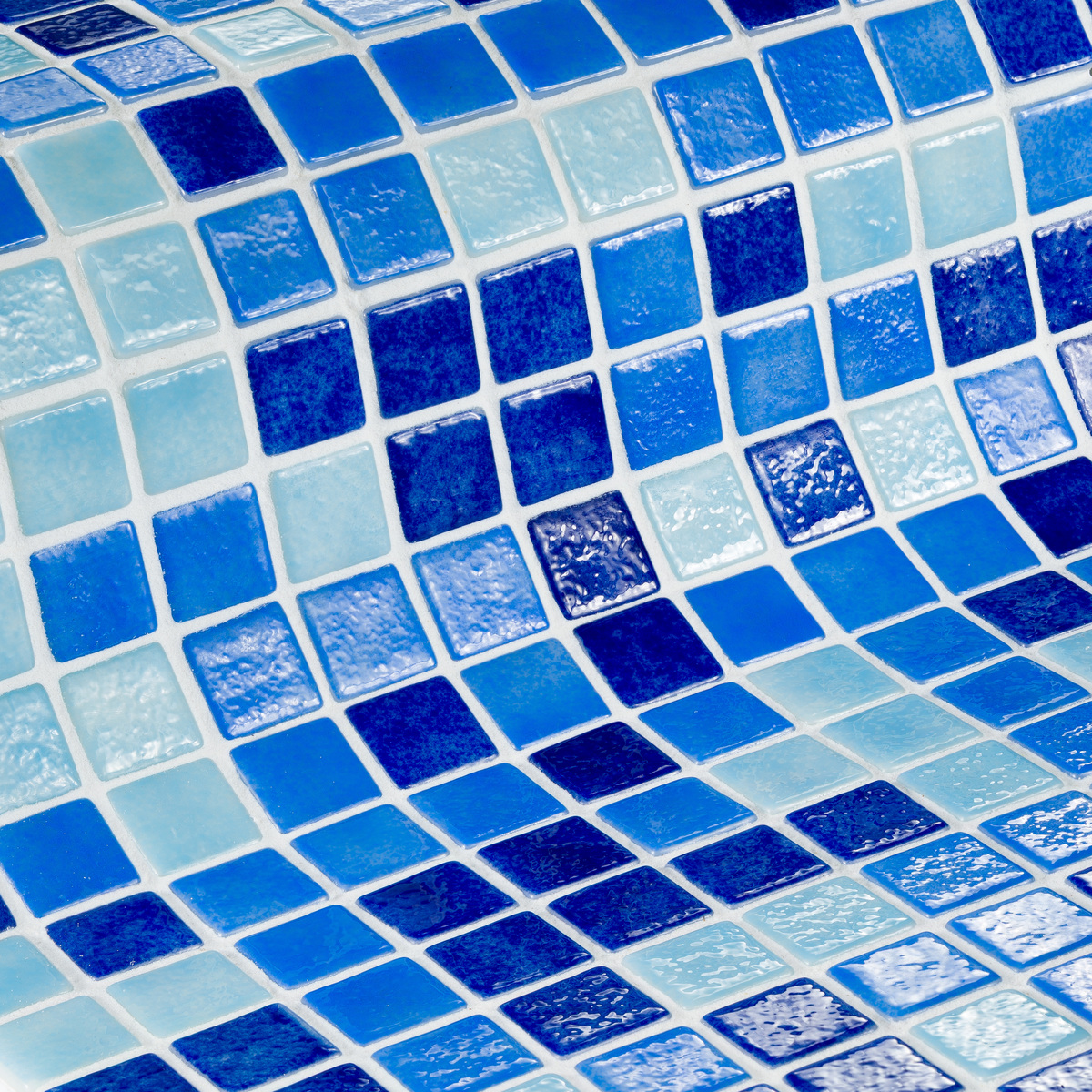Mosaico ez. Mezcla celeste - palmeta 30,5x50,5 cm. (valor m² iva incl)