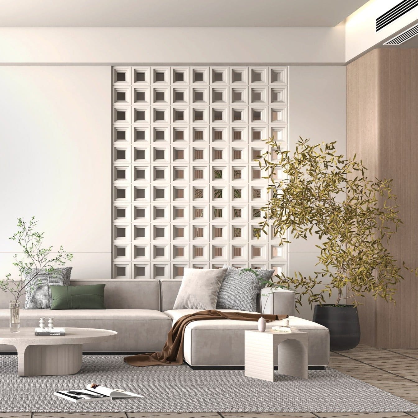 Deco bloque field blanco 20x20x10 cm. Oferta! - imagen 5