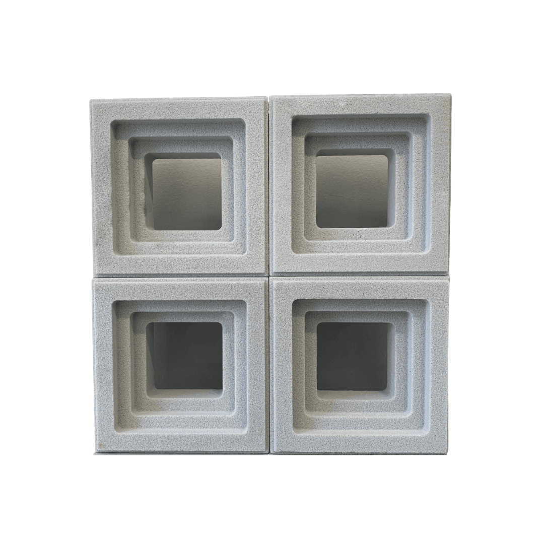Deco bloque field blanco 20x20x10 cm. Oferta!