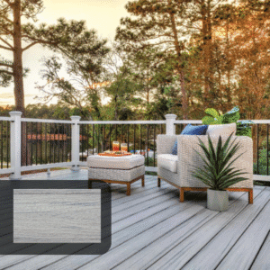 TREX  NATURAL FOGGY  370 X 14 CM. USA M²